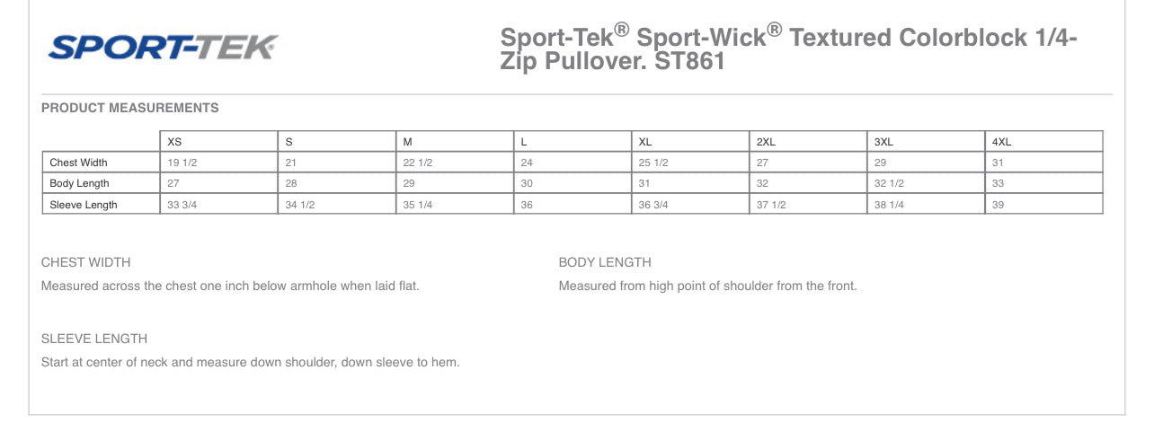 Sport-Tek Sport-Wick Textured Colorblock 1/4-Zip Pullover