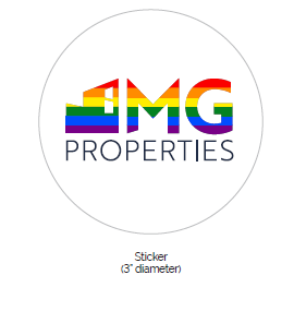 PRIDE 3" sticker