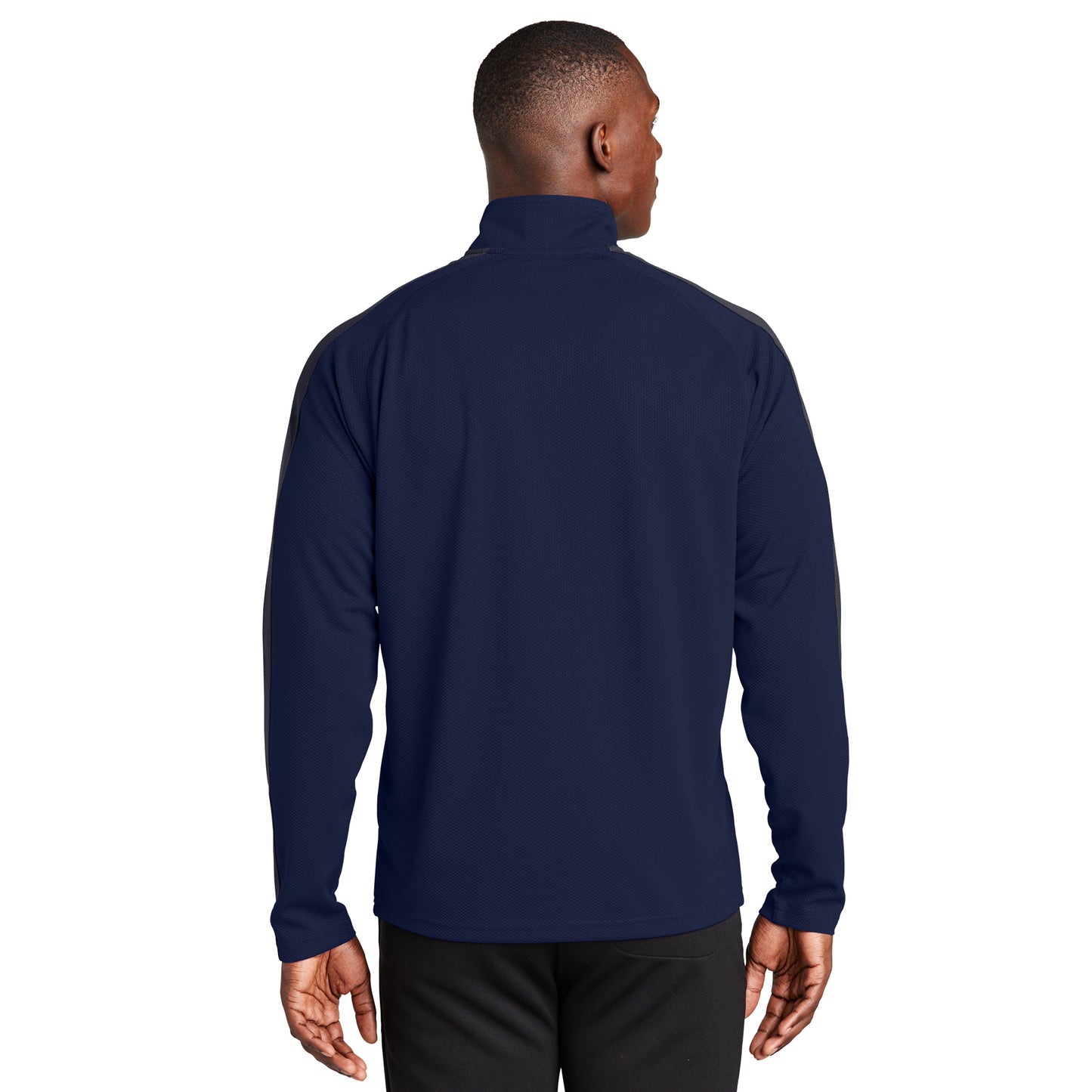 Sport-Tek Sport-Wick Textured Colorblock 1/4-Zip Pullover