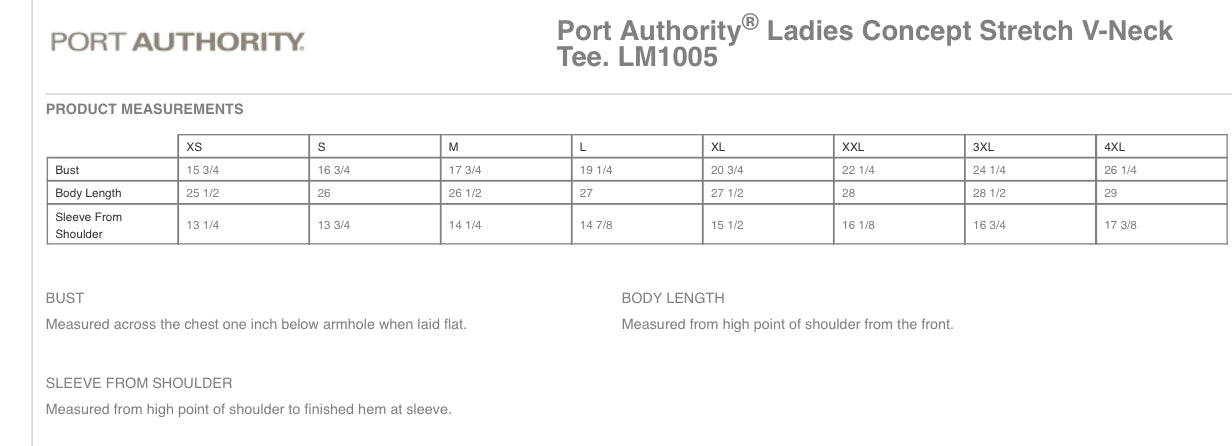 Port Authority Women's Concept Stretch V-Neck T-Shirt